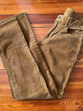 GAP Corduroy Pants Straight‎ Leg Casual Everyday Brown Mens Size 29x32